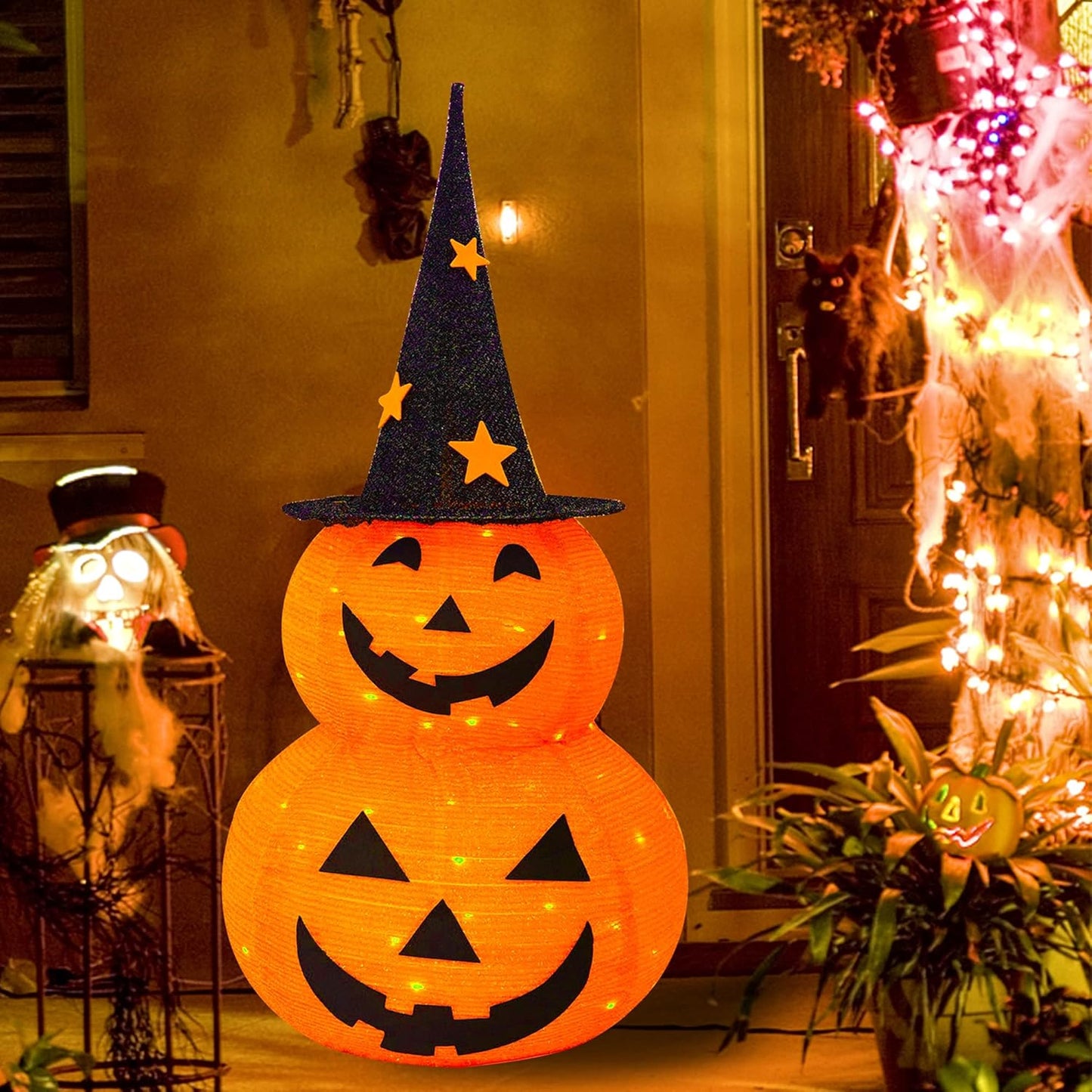 Enjoy the crazy charm🎃Foldable Pumpkin LED Lantern
