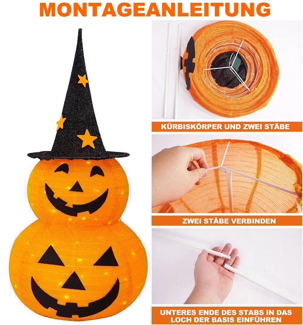 Enjoy the crazy charm🎃Foldable Pumpkin LED Lantern