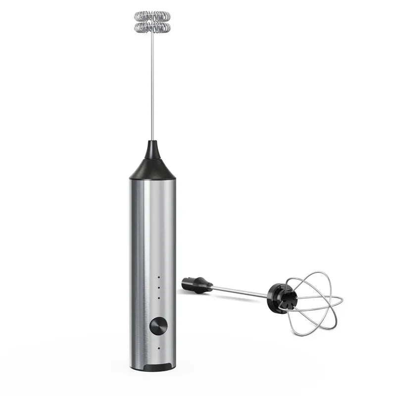 2 in 1 USB rechargeable coffee and milk frother