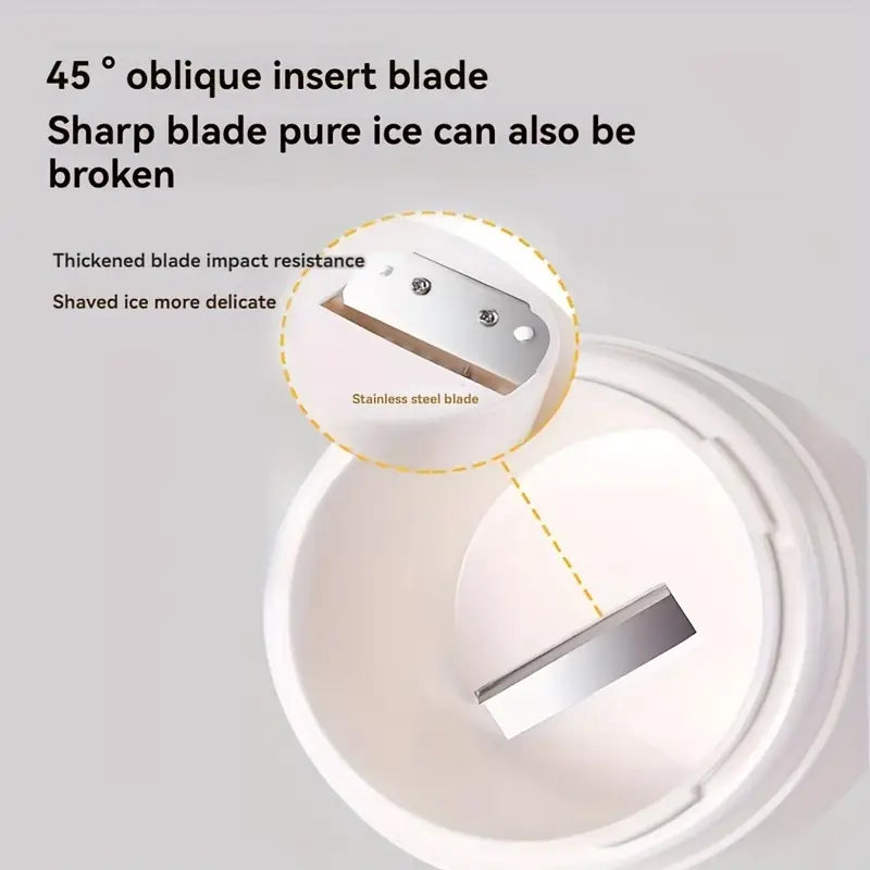 Portable home shaved ice machine