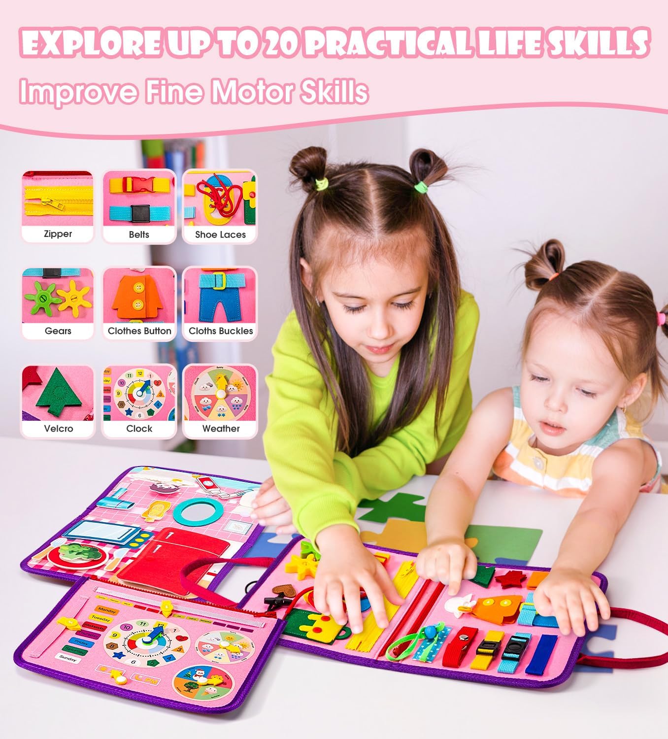 🔥Felt Learning Board Busy Board