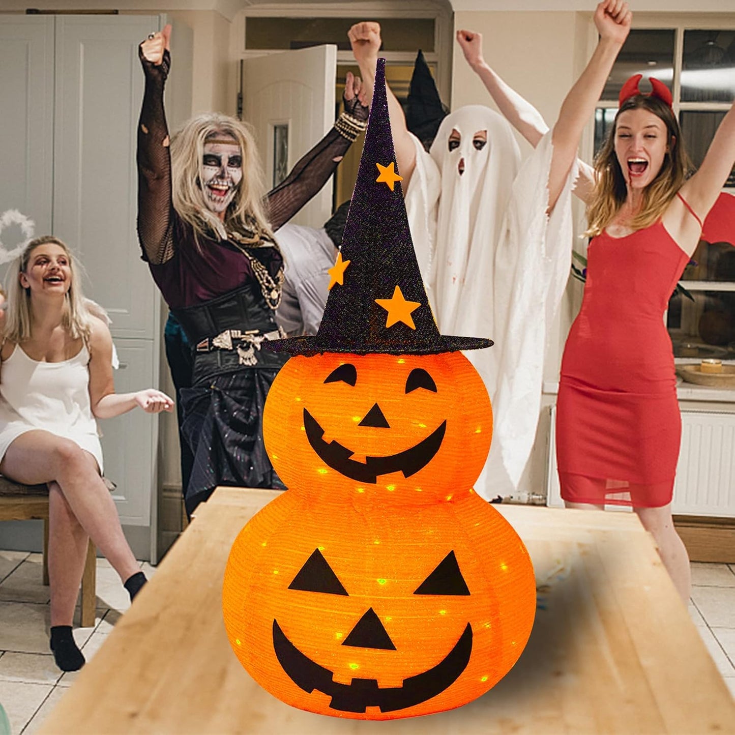 Enjoy the crazy charm🎃Foldable Pumpkin LED Lantern