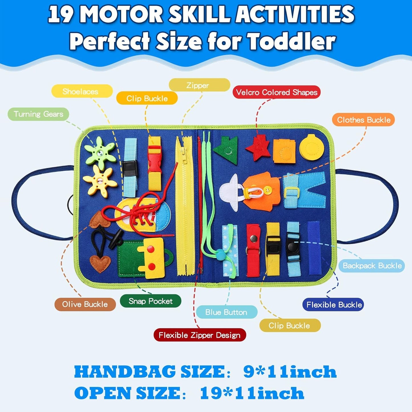 🔥Felt Learning Board Busy Board