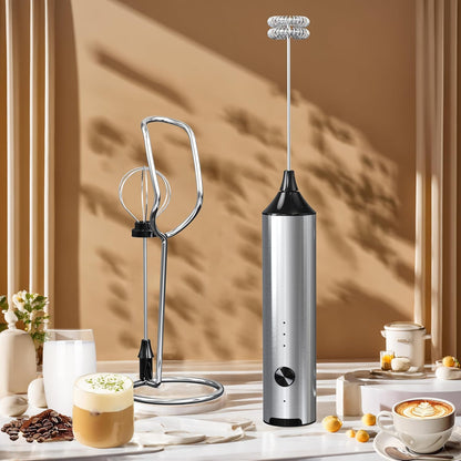 2 in 1 USB rechargeable coffee and milk frother