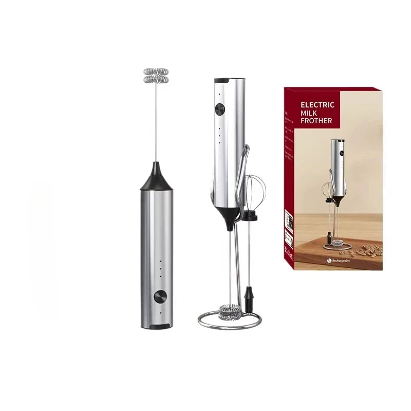 2 in 1 USB rechargeable coffee and milk frother